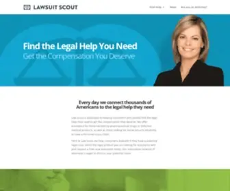 Lawsuitscout.com(Law Scout) Screenshot