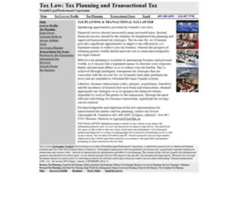 Lawtax.ca(Tax Planning and Transactional Tax Lawyer/) Screenshot