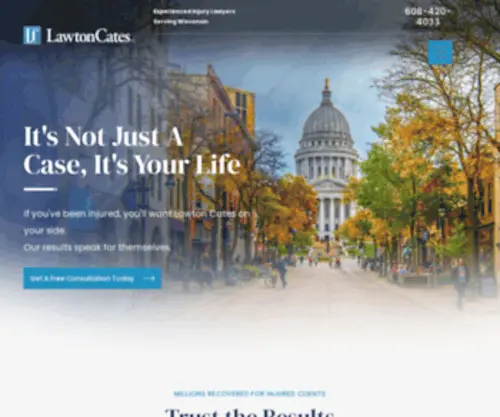 Lawtoncates.com(Lawton Cates Expert Lawyers & Law Firm Madison WI) Screenshot