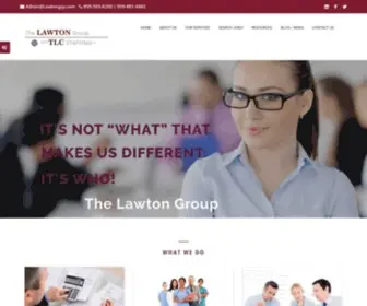 Lawtongrp.com(The Lawton Group & TLC Staffing) Screenshot