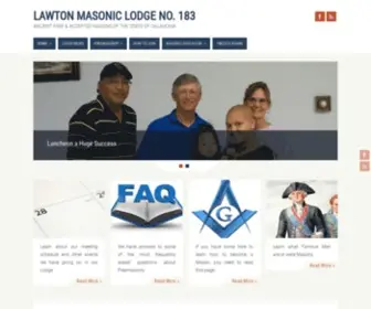 Lawtonlodge183.org(Ancient Free & Accepted Masons of the State of Oklahoma) Screenshot