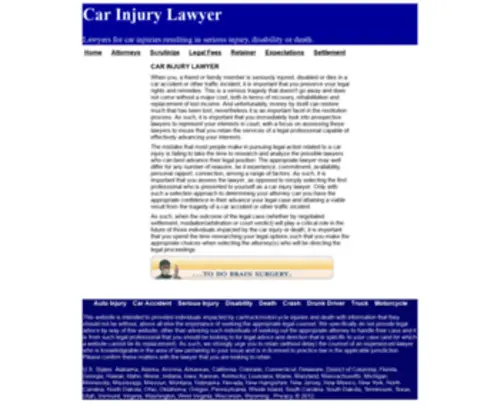 Lawyercarinjury.com(Lawyer) Screenshot