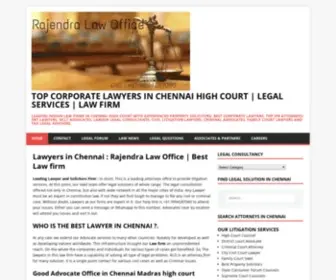 Lawyerchennai.com(Rajendra Law office) Screenshot