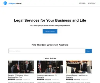 Lawyer.com.au(Australian Lawyers) Screenshot