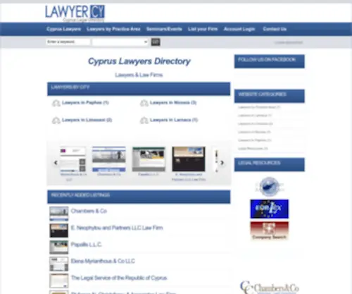 Lawyercy.com(Lawyer CY) Screenshot