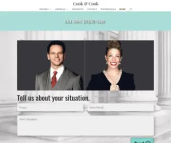 Lawyerdefend.me(Cook & Cook Law Firm) Screenshot