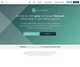 Lawyerexchange.com(Online Legal Staffing & Recruitment Agency Alternative) Screenshot