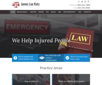 Lawyerkatz.com(James Lee Katz) Screenshot