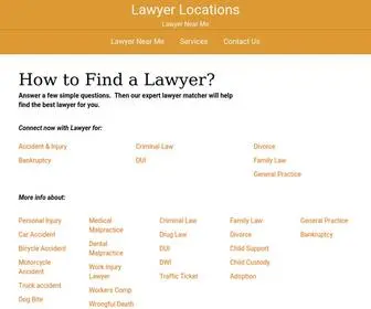 Lawyerlocations.com(Get local legal help) Screenshot