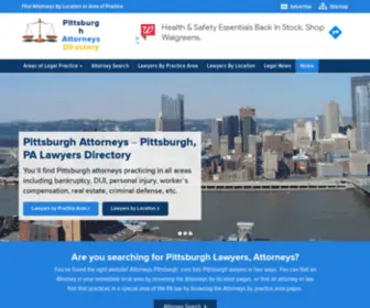 Lawyerpittsburgh.com(Pittsburgh Attorneys Home) Screenshot