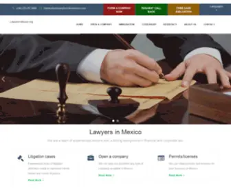 Lawyers-Mexico.org(Lawyers in Mexico) Screenshot