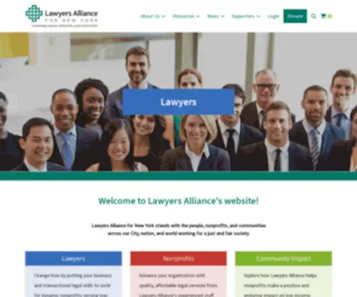 Lawyersalliance.org(Lawyers Alliance for New York) Screenshot