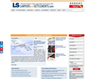 Lawyersandsettlements.com(Lawsuits) Screenshot