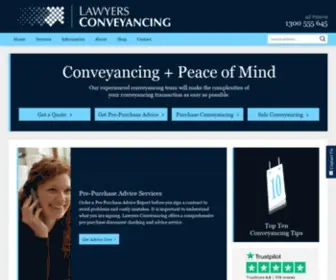 Lawyersconveyancing.com.au(Fixed fee conveyancing services in Victoria. We understand) Screenshot