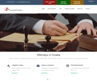 Lawyerscroatia.com(Lawyers in Croatia) Screenshot