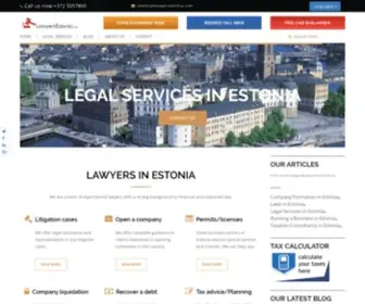 Lawyersestonia.com(Law Firm in Estonia) Screenshot