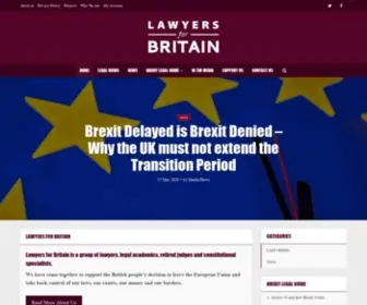 Lawyersforbritain.org(Lawyers for Britain) Screenshot