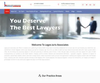 Lawyersindelhi.com(Leges Juris Associates) Screenshot