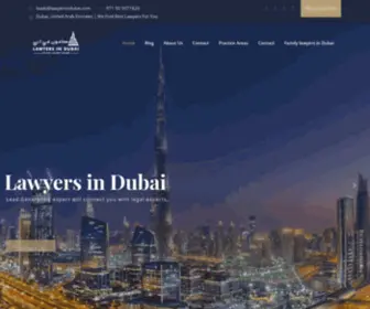 Lawyersindubai.com(Dubai lawyers) Screenshot