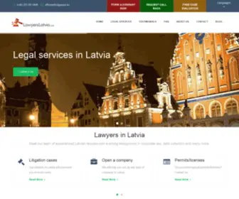 Lawyerslatvia.com(Lawyers in Latvia) Screenshot