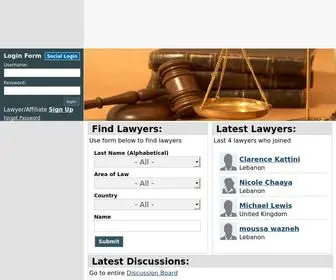 Lawyerslb.com(Lawyers from Lebanon) Screenshot