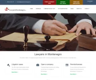 Lawyersmontenegro.eu(Montenegro Law Firm) Screenshot