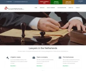 Lawyersnetherlands.com(Lawyers in Amsterdam) Screenshot