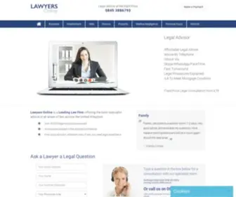 Lawyersonline.co.uk(Lawyers Online) Screenshot