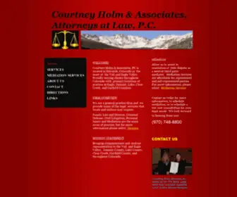 Lawyersvail.com(Courtney Holm & Associates) Screenshot