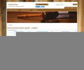Lawyertys.com(Internacional lawyers guide) Screenshot