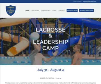 Laxandlead.com(Lacrosse and Leadership Camp) Screenshot