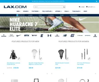 Lax.com(Lacrosse Equipment) Screenshot