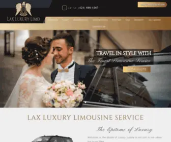 Laxluxurylimo.com(LAX LUXURY LIMOUSINE SERVICE) Screenshot