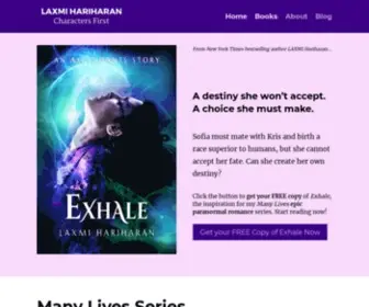 Laxmihariharan.com(LAXMI Hariharan) Screenshot