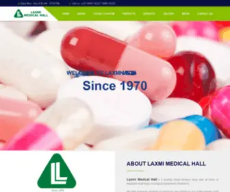 Laxmimedicalhall.com(Laxmi Medical Hall) Screenshot