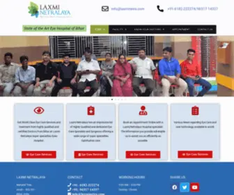 Laxminetra.com(Laxmi Netralaya) Screenshot