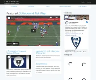 Laxplaybook.com(Lacrosse Coaching Guide) Screenshot