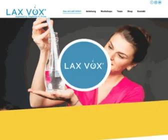 Laxvox.de(LAX VOX® explained by Stephanie A) Screenshot