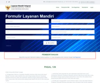 Layananmandiri-Imigrasi.de(Layanan Mandiri Imigrasi) Screenshot