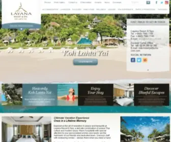 Layanaresort.com(Star Hotels in Krabi Thailand) Screenshot