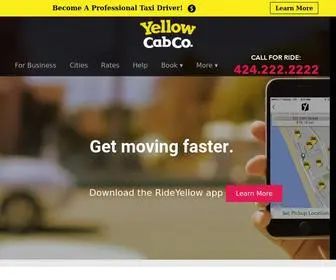 Layellowcab.com(LA Yellow Taxi Cab Company) Screenshot