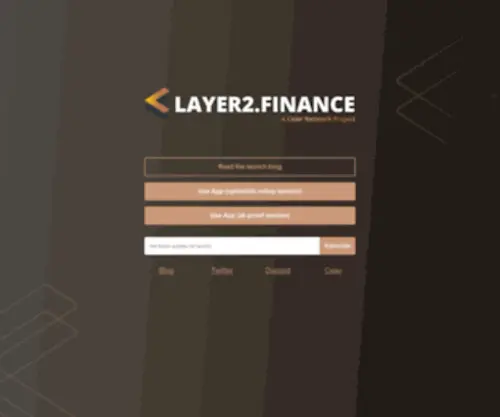 Layer2.finance(Layer2 finance) Screenshot