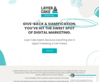 Layercakedigital.ca(Layer Cake Digital. Gamified digital marketing with a moral compass) Screenshot
