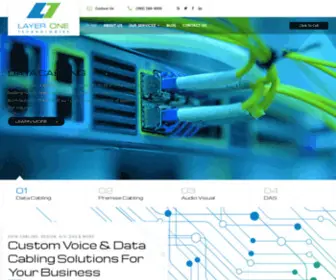 Layeronetechnologies.com(Voice & Data Cabling Company) Screenshot