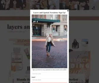 Layersandlipstick.com(Layers and lipstick) Screenshot