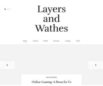 Layersandswathes.com(Layers and Wathes) Screenshot