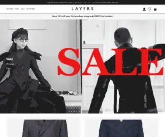 Layerslondon.com(Layers London) Screenshot