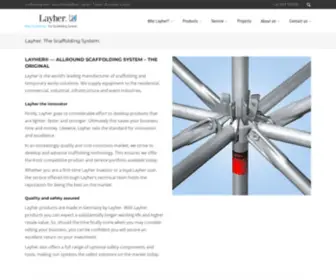 Layher.com.au(Scaffold with more possibilities) Screenshot