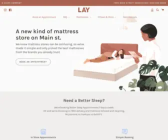 Layhere.ca(A Sleep Company) Screenshot