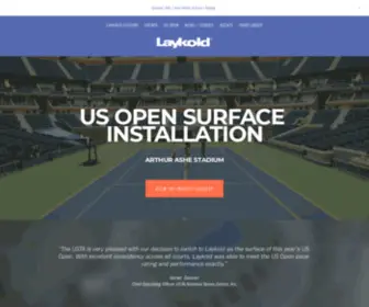 Laykold.com(Official Surface of the US Open) Screenshot